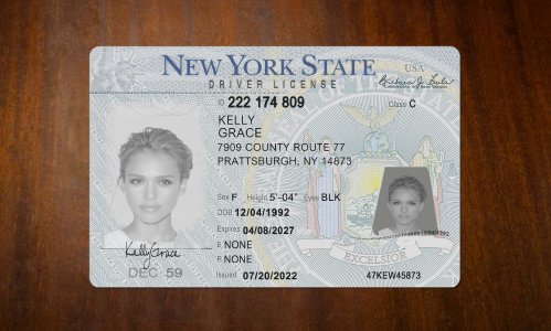 New York Driver license PSD Template
