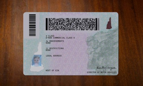 New Hampshire Driver license PSD Template