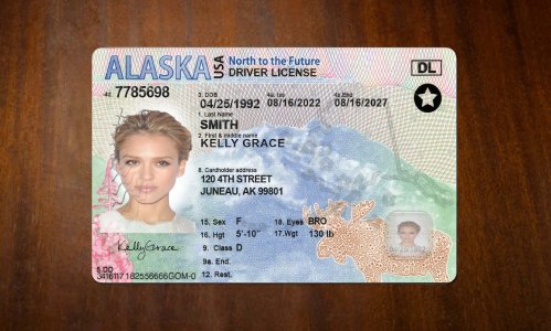 Alaska Driver license PSD Template