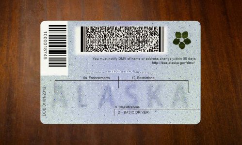 Alaska Driver license PSD Template