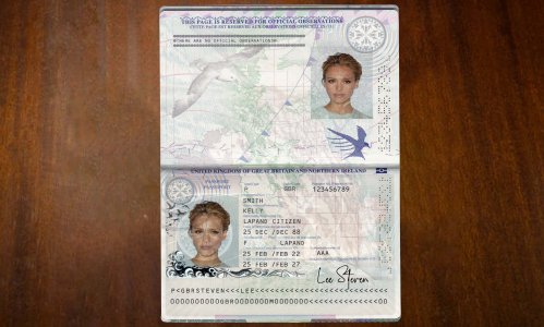 UK Passport PSD Template