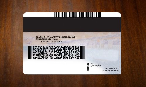 california new Driver license PSD Template